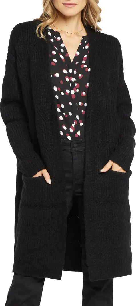 Chloe Lace Tree Stitch Open Front Cardigan | Nordstrom