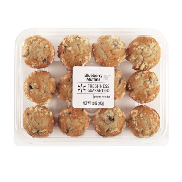 Freshness Guaranteed Blueberry Muffins, 12 oz, 12 Count - Walmart.com | Walmart (US)