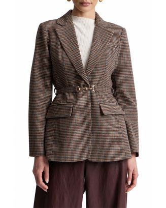 Houndstooth Belted Blazer | Bloomingdale's (US)