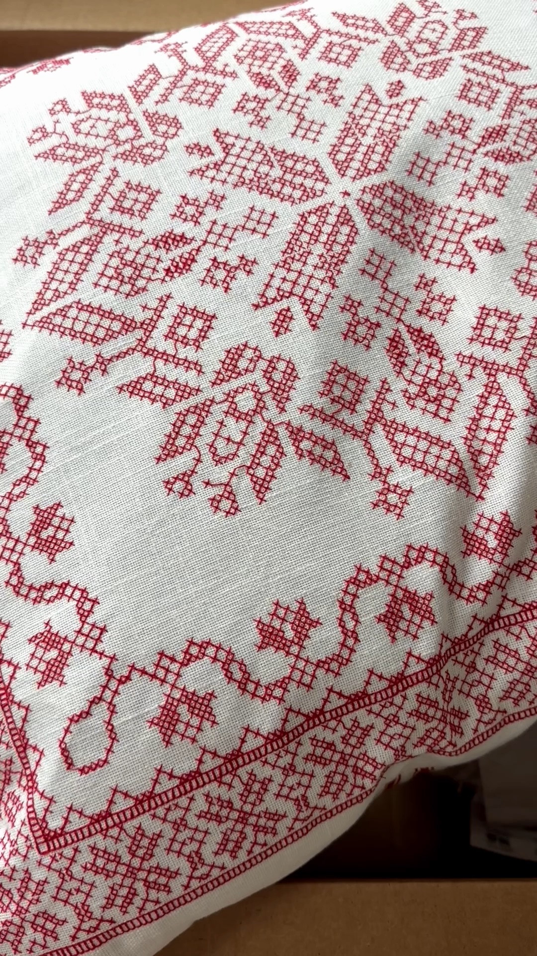 The prettiest Christmas pillows arrived in the mail. #target