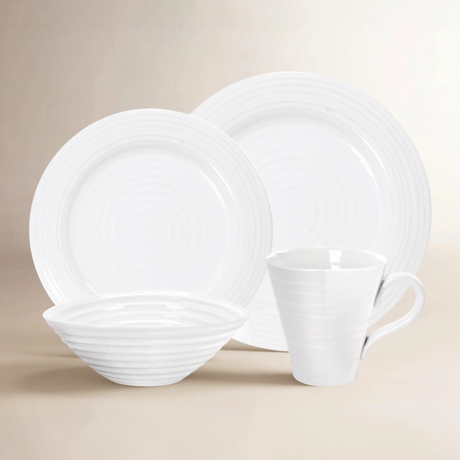Portmeirion Sophie Conran White 4-Pc P/S White | Wayfair North America
