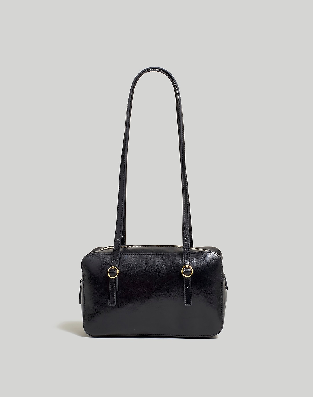 The Buckle-Strap Rectangular Bag in Patent Leather | Madewell