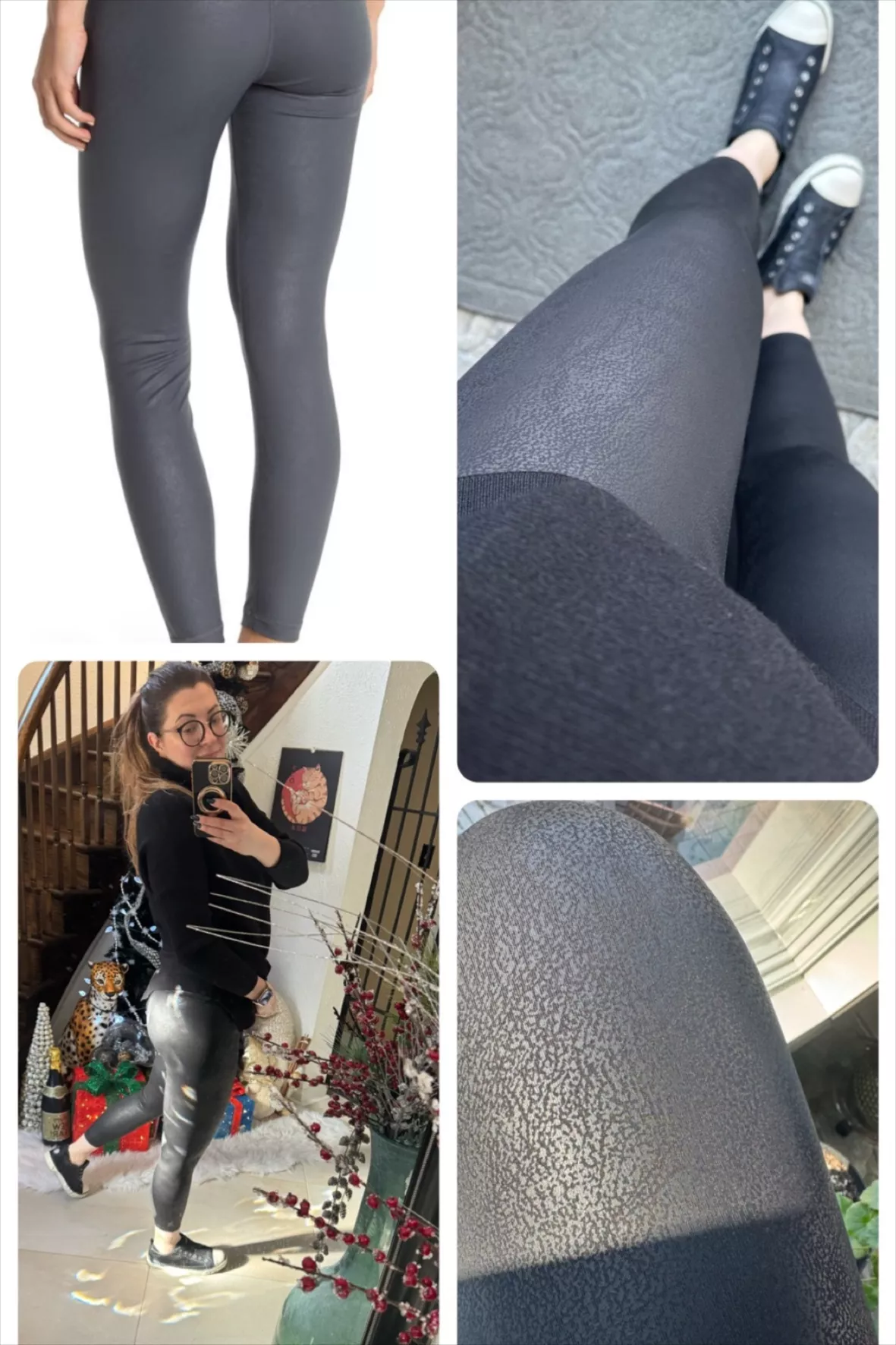 SHEIN Slayr Thermal Lined PU Leather Leggings