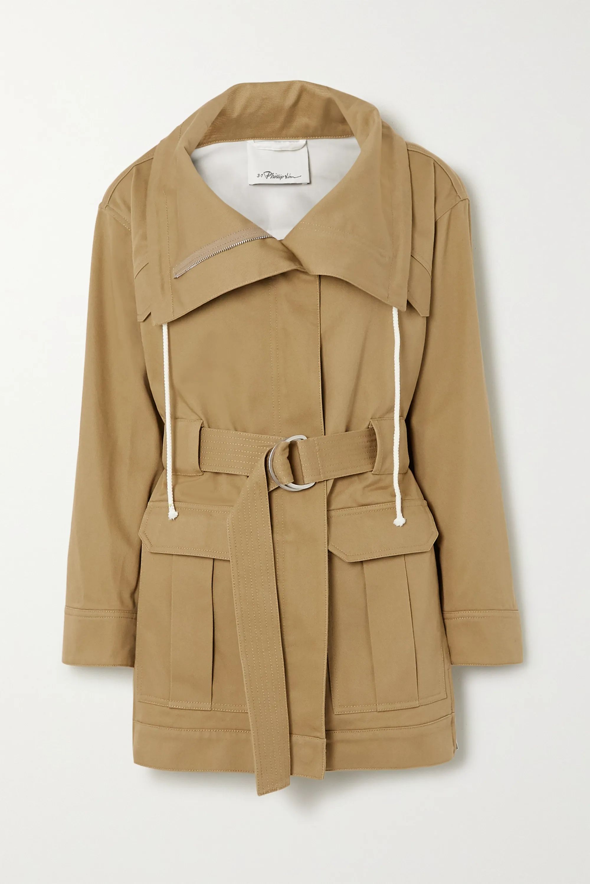 + Space for Giants belted organic cotton-twill jacket | NET-A-PORTER (US)