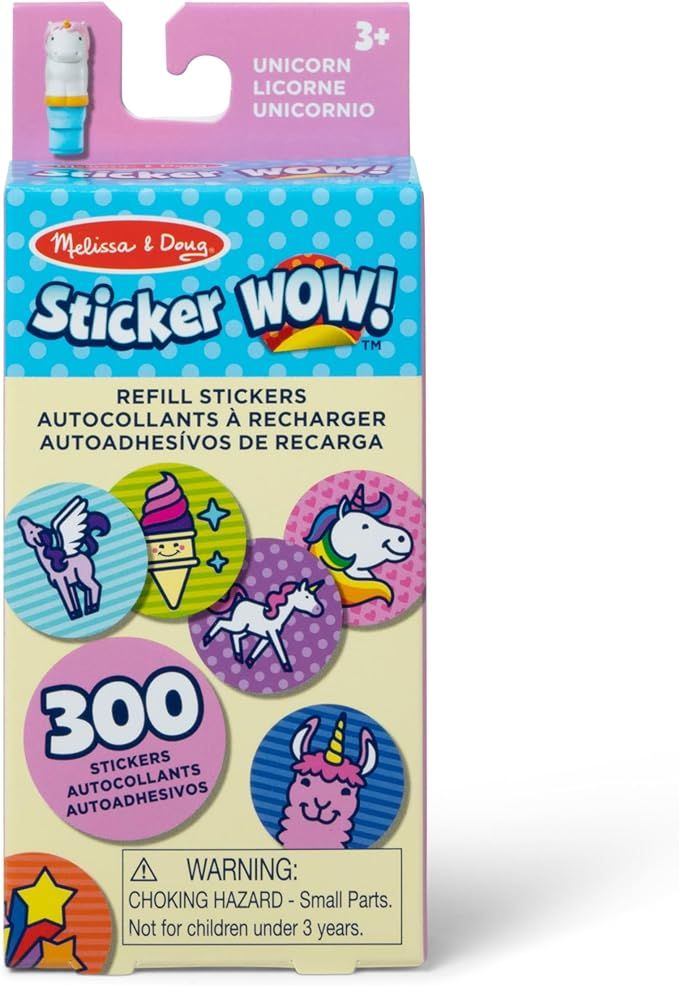 Melissa & Doug Sticker WOW!™ 300+ Refill Stickers for Sticker Stamper Arts and Crafts Fidget To... | Amazon (US)