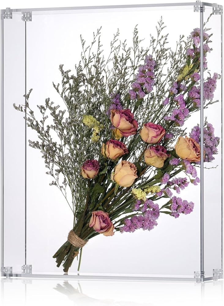 13x16 Acrylic Shadow Box, Assemble Display Case, DIY Tabletop/Wall Mount Display Frame, All Clear... | Amazon (US)