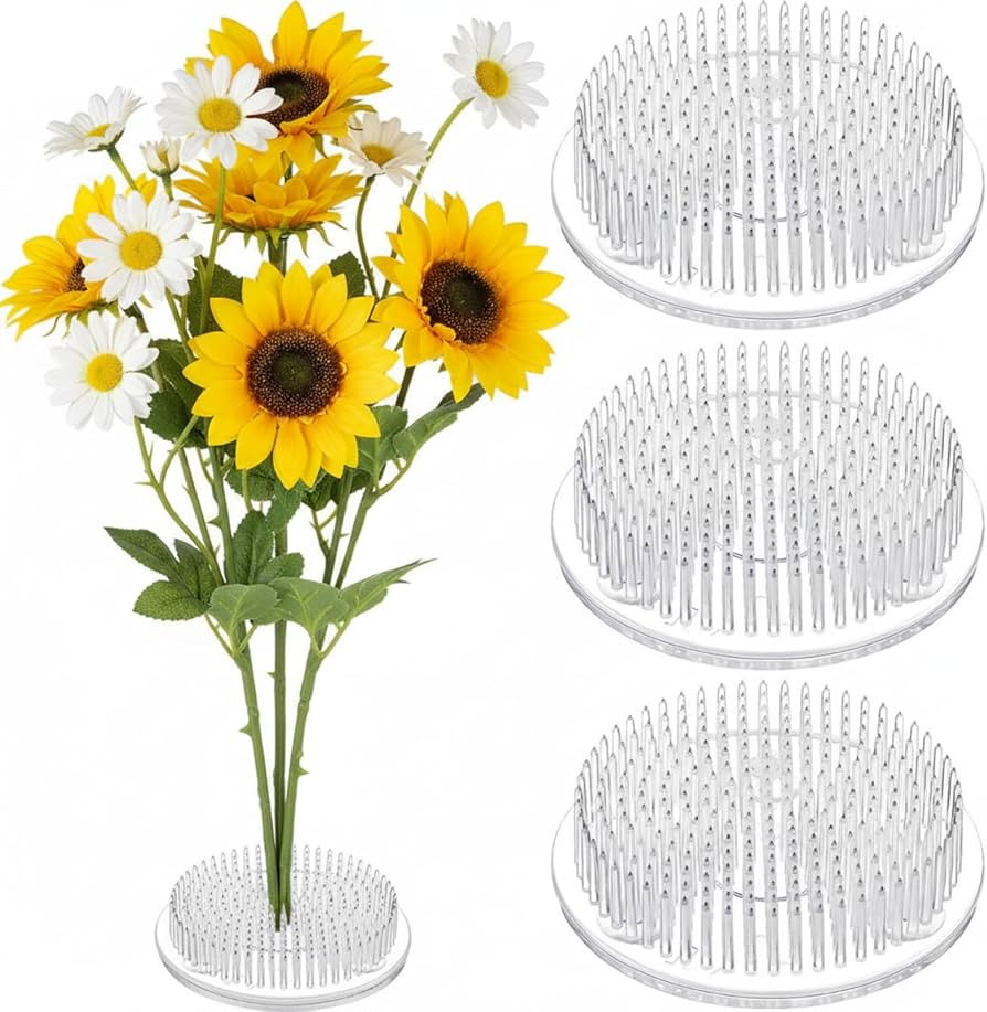 Waydress 4 Pcs 2.8 Inch Plastic Flower Frog Flower Pins Floral Frog for Arrangements Vase Japanes... | Amazon (US)