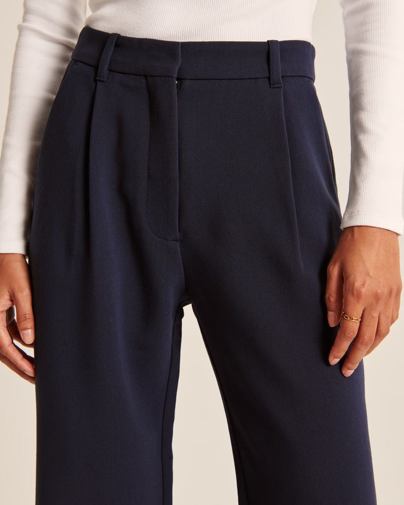 Tailored Relaxed Straight Pant | Abercrombie & Fitch (US)