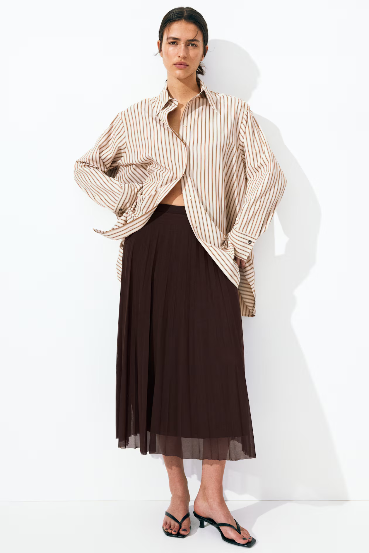 Pleated Mesh Skirt | H&M (US + CA)