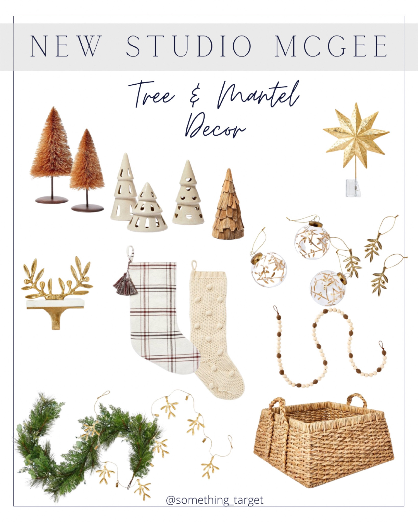 Studio mcgee holiday collection tree and mantel decor. Decorative trees, stocking and stocking holders, garland, ornaments

#LTKSeasonal #LTKHoliday #LTKunder50