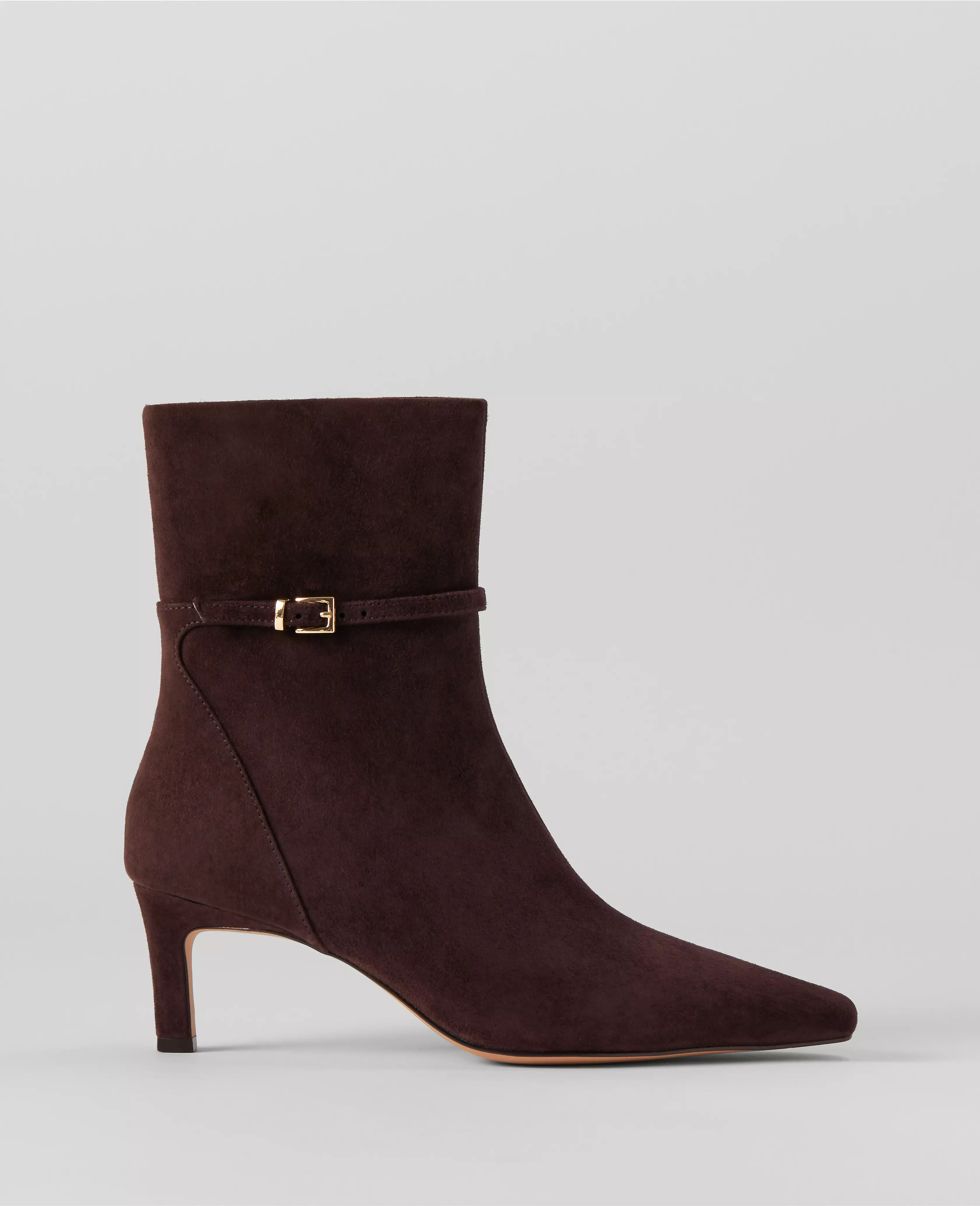 Ankle Chain Suede Bootie | Ann Taylor (US)