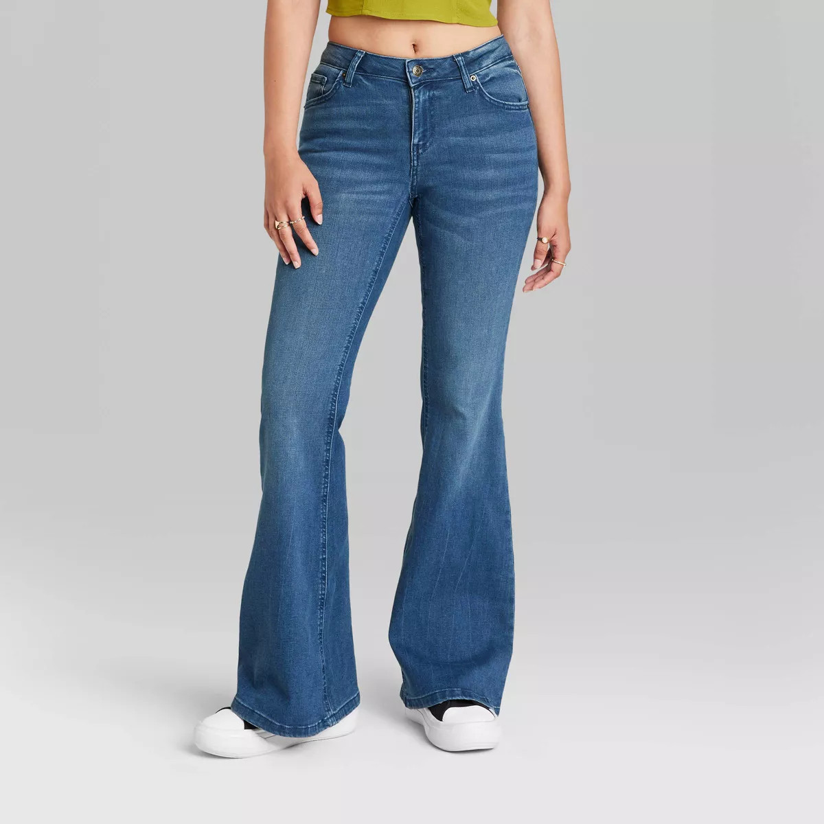 Women's High-Rise Flare Jeans - Wild Fable™ Dark Blue Wash | Target