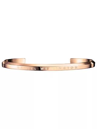 Daniel Wellington Unisex Small Open End Bangle, Rose Gold | John Lewis (UK)