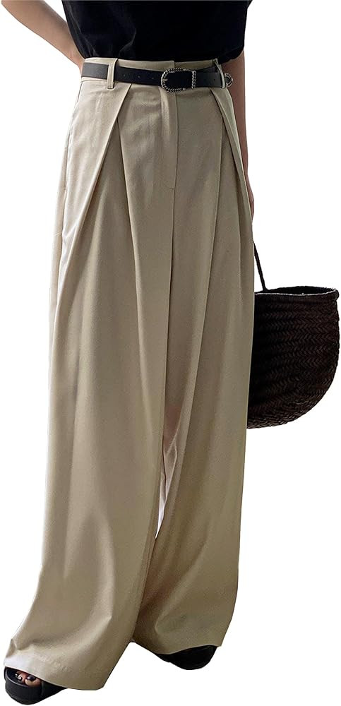 HVT Wide Leg Dress Pants for Women High Waisted Loose Palazzo Pants Business Casual Work Trousers... | Amazon (US)