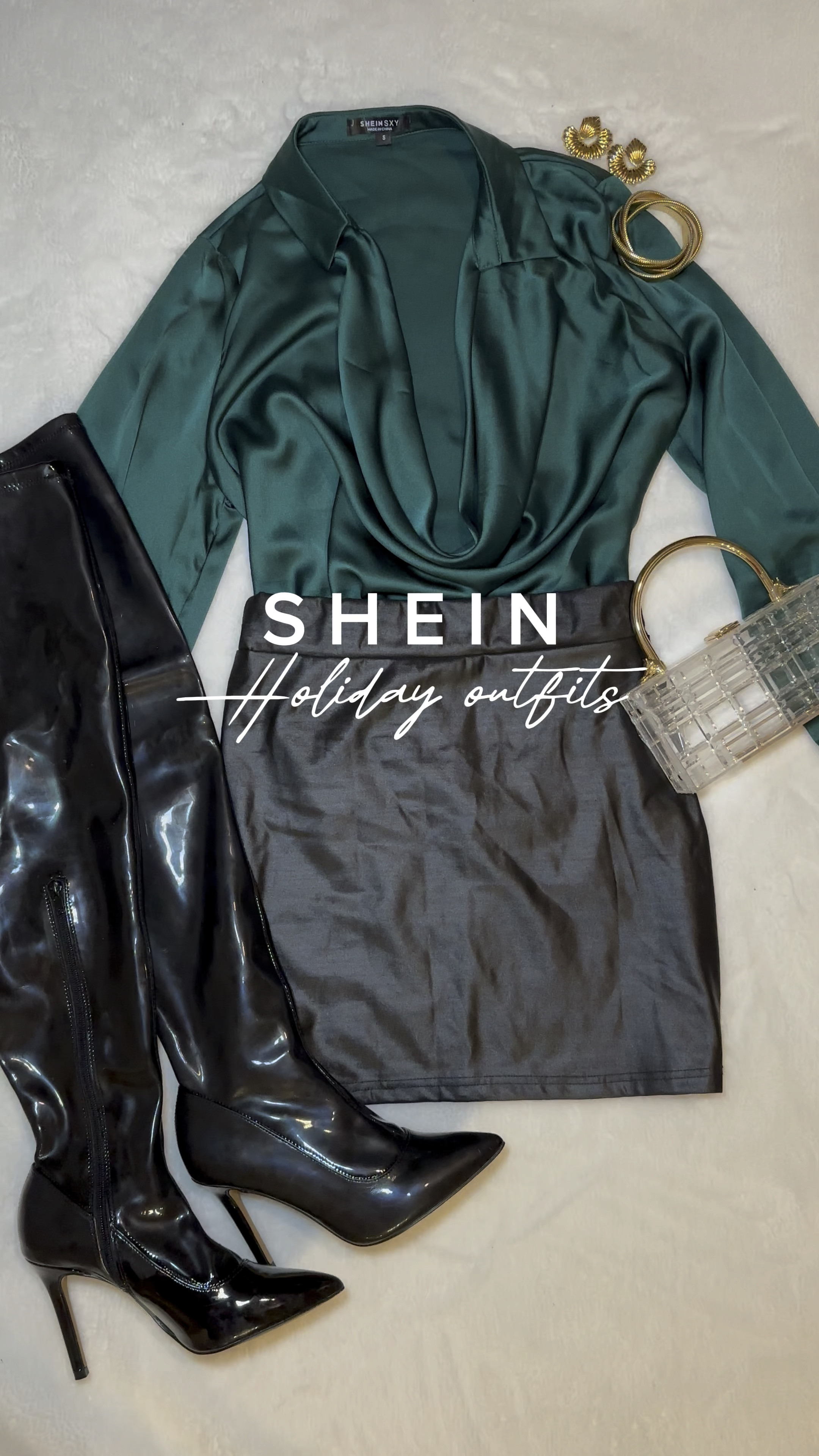 SHEIN holiday dressy outfit ideas✨

Medium in all tops & large in all bottoms 

Leather style  
Flare leather pants
Shein finds
Shein haul 
Holiday outfit
Winter style 
New years outfit 
Christmas outfit 
Fall style 
Party outfit

#LTKmidsize #LTKHoliday #LTKstyletip