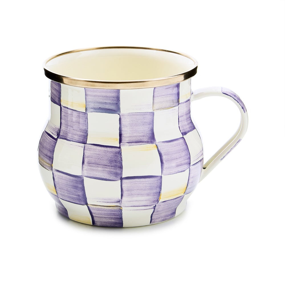 Violet Check Mug | MacKenzie-Childs