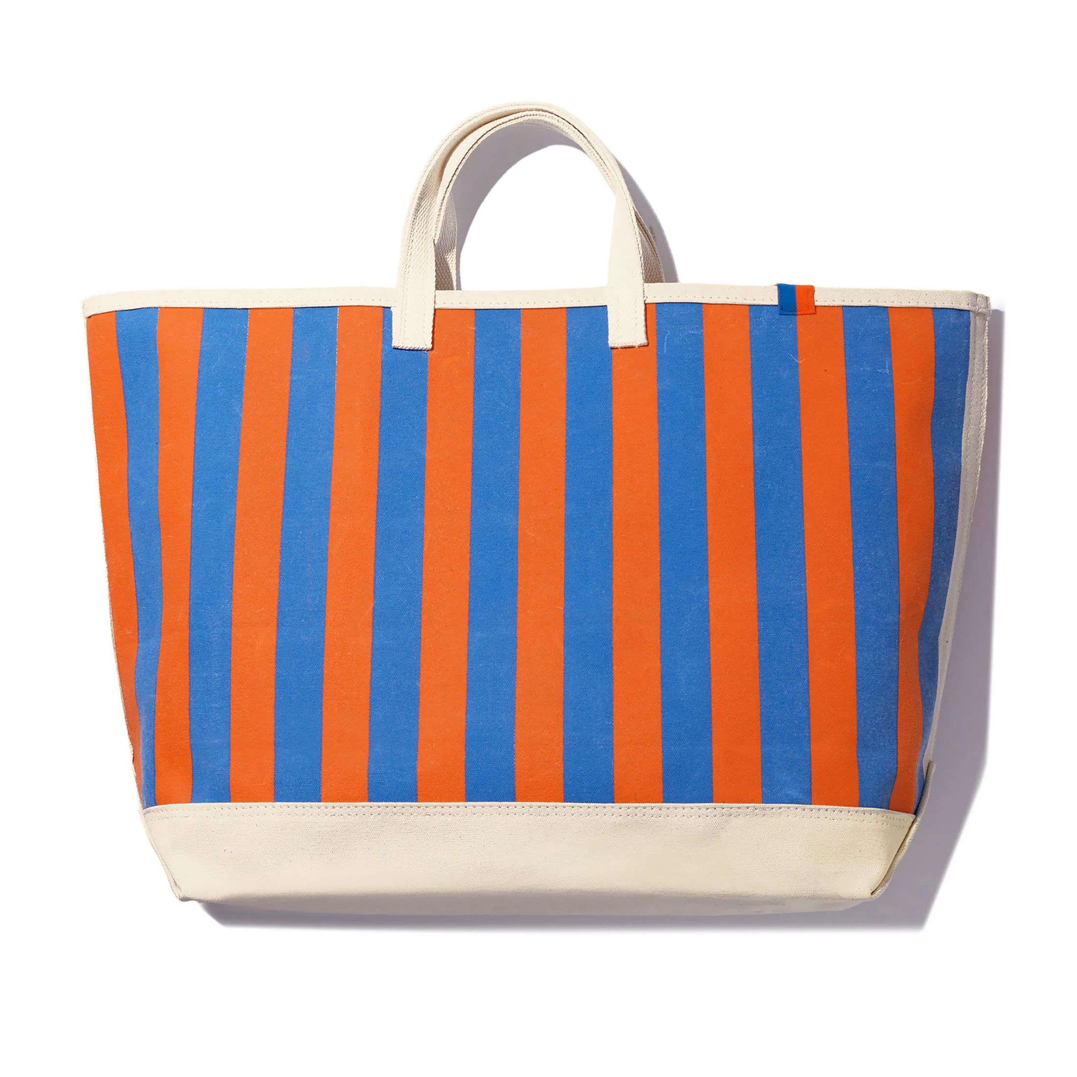The All Over Striped Tote - Royal/Poppy | KULE (US)
