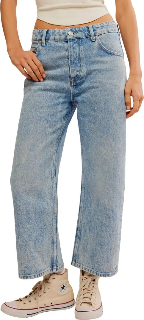 Free People Deep Trance Wide Leg Boyfriend Jeans | Nordstrom | Nordstrom