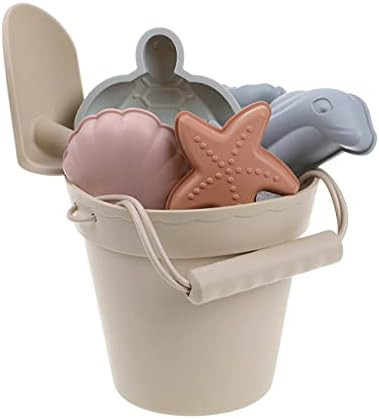 Silicone Beach Toys for Kids - Baby Sandbox Toys - Best Silicon Toddler Beach Toy Set - Won't Bre... | Amazon (US)