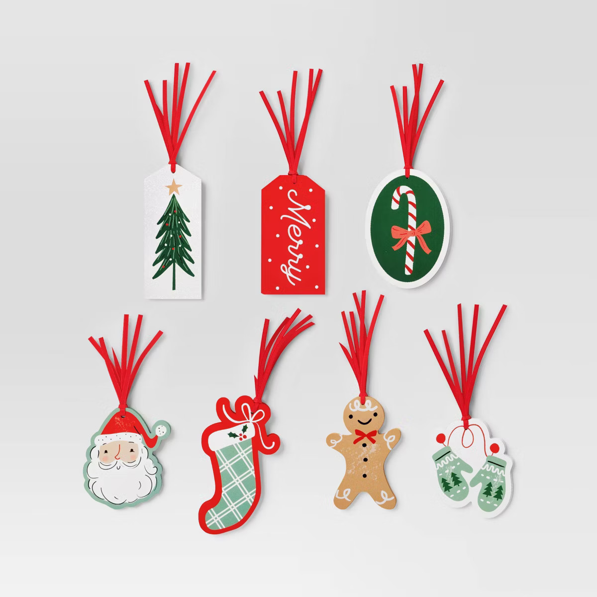 50ct Christmas Tie-On Gift Tags Traditional Prints - Wondershop™ | Target