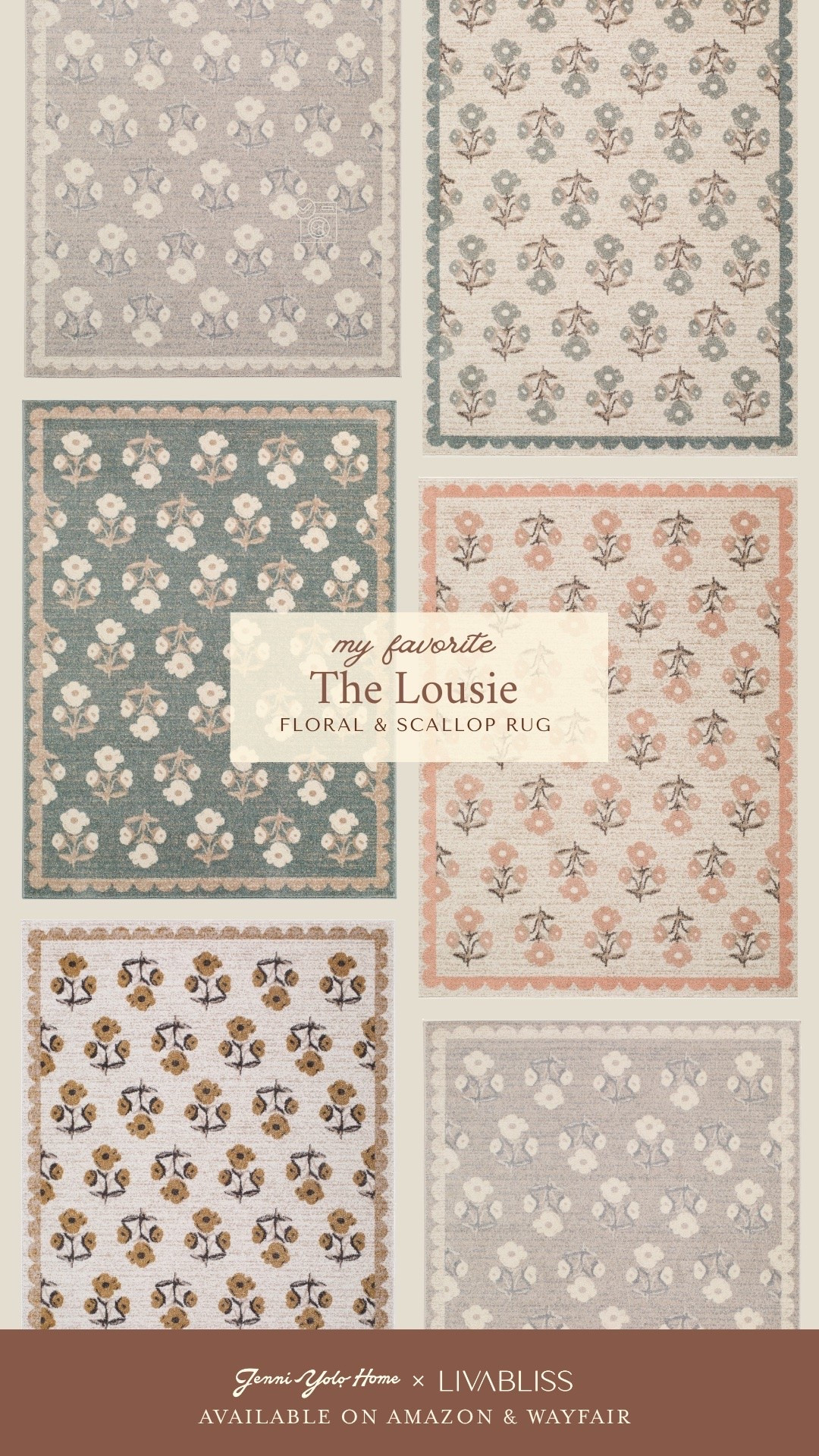 Louise is back in new colorways, including a beautiful soft pink, which is my personal favorite! With a scalloped border, and vintage-inspired floral, Louise is sweet and versatile, and it will look great anywhere in your home.

#LTKHome