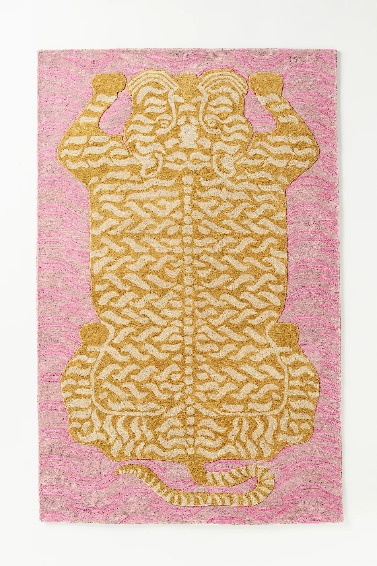 Wool Hand-Tufted Tiger Rug | Anthropologie (US)