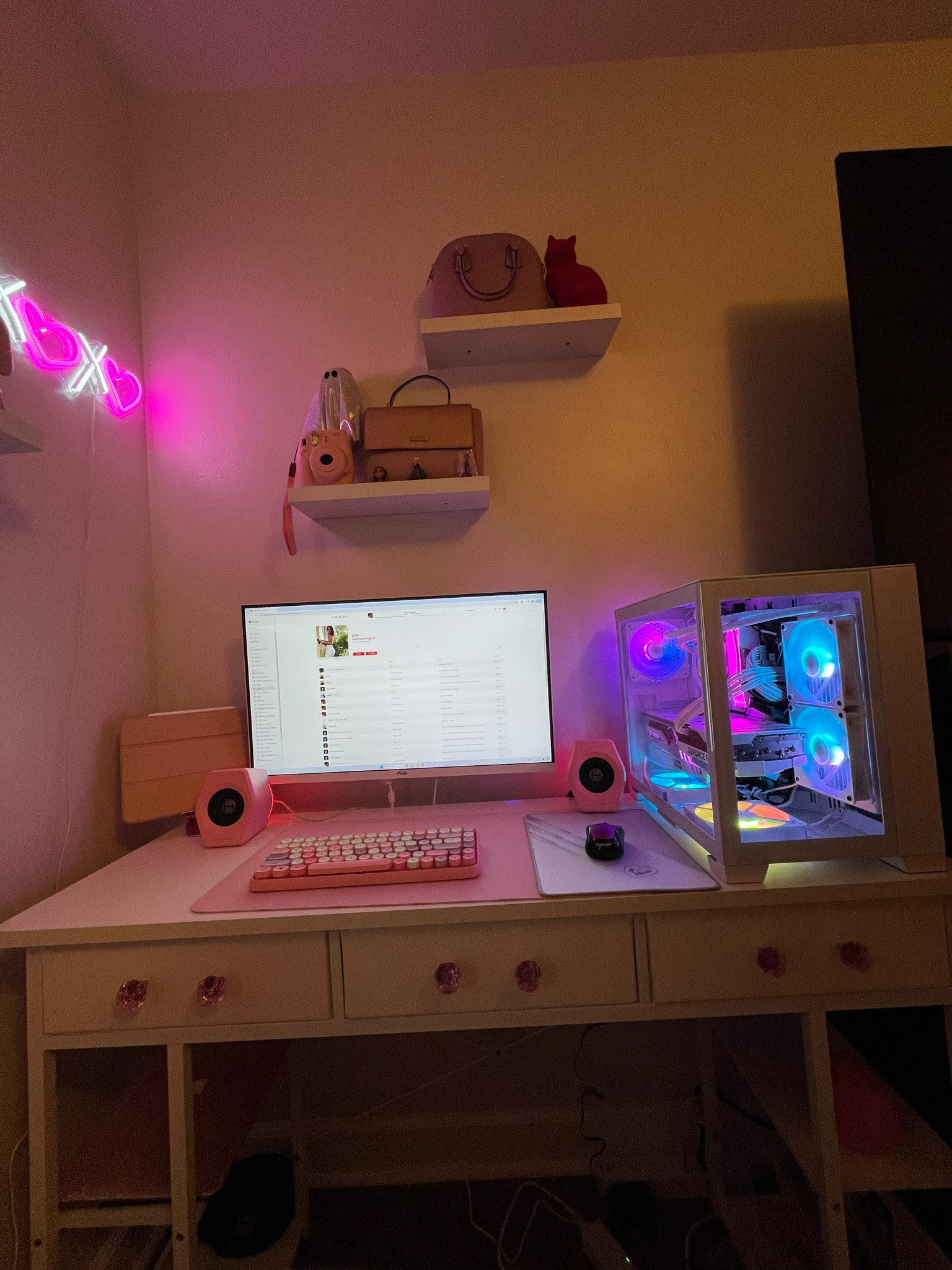 Gaming computer set up, work from home, office, home office, gaming, gamer, computer, desk 

#LTKKids #LTKFamily #LTKHome