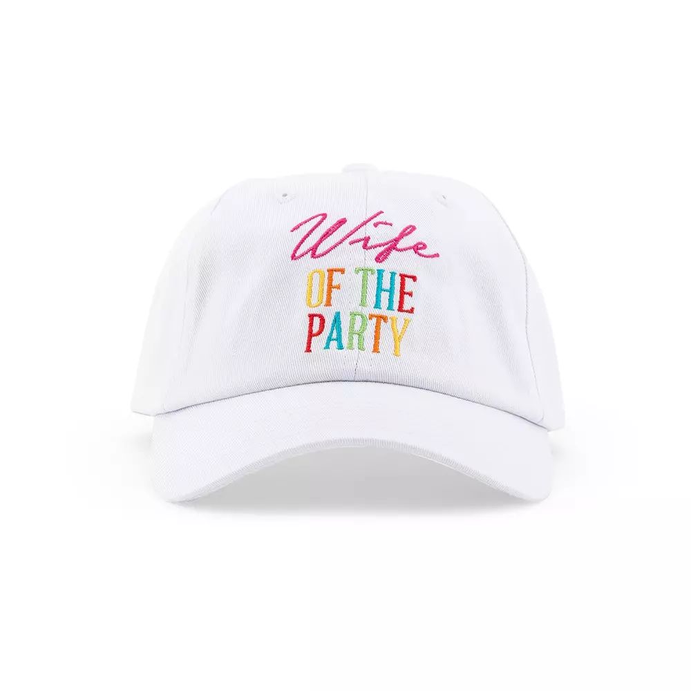 Women's Embroidered Bachelorette Party Dad Hat - Wife of the Party | The Knot 