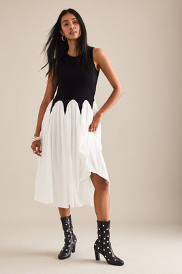 Siempre Michelle Sleeveless Colourblock Midi Dress | Anthropologie (UK)