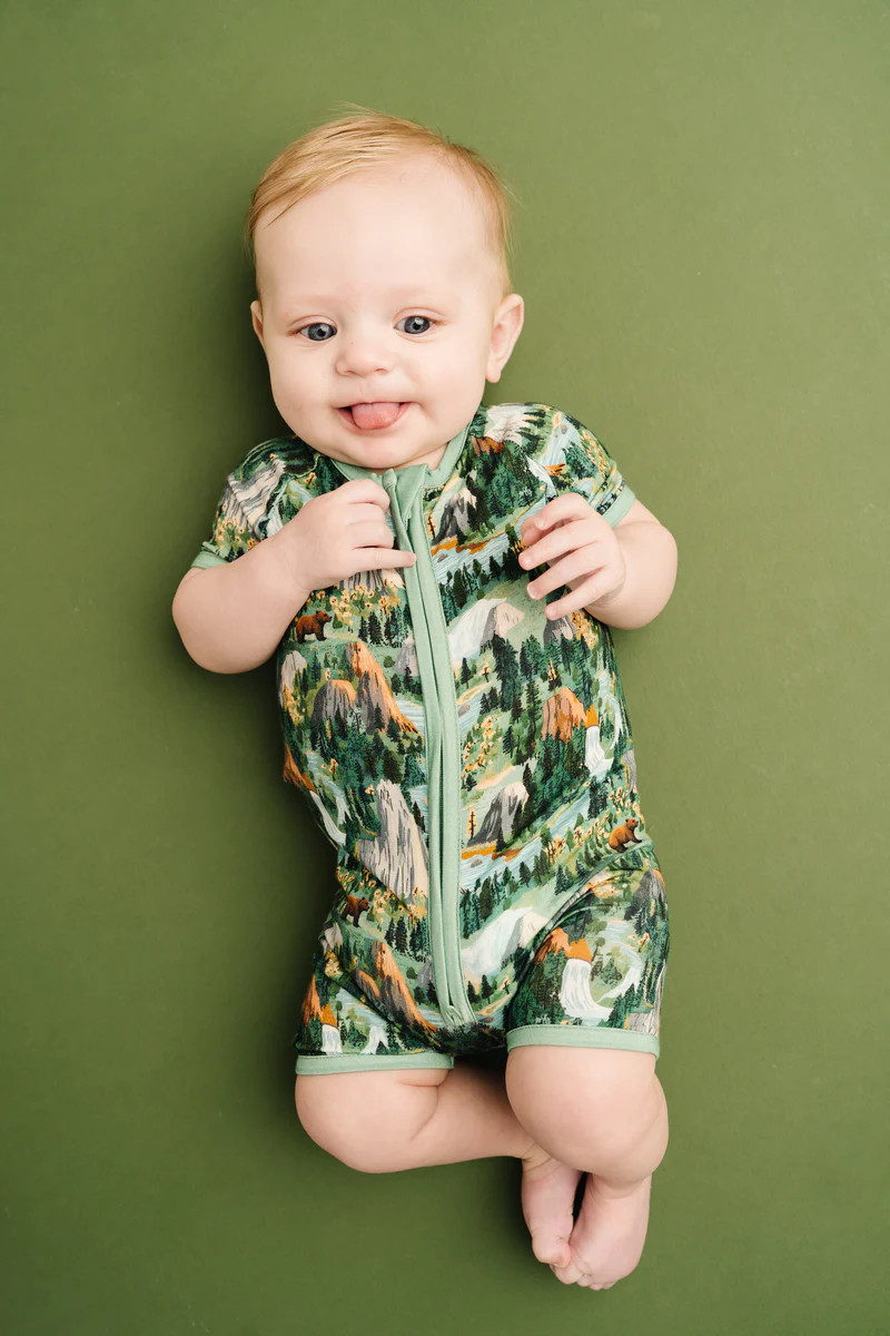 National Park Bamboo Short Romper | Little One Shop Co