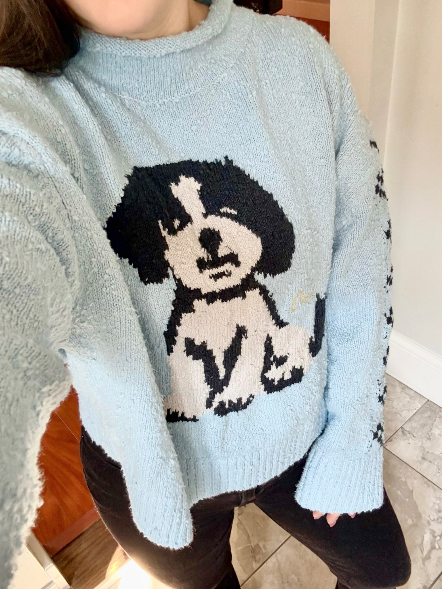 Size xs sweater, 50% off! This is such a cute one & looks just like my pup 🤭

Spring sweaters, spring outfits, casual outfits, dog sweater, petite outfits, mom outfits

@Revolve 

#LTKPetite #LTKootd #LTKSeasonal