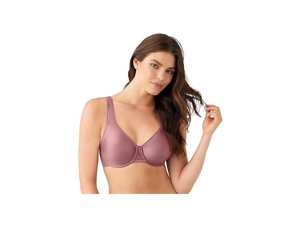Wacoal Basic Beauty Full Figure Underwire Bra Women's Bra Rose Brown: 44G, Microfiber/Nylon/Spandex | Zappos.com