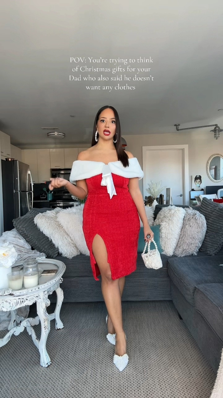 CHRISTMAS OUTFIT! ❤️🤶🏽🎁 Giving cute Mrs. Claus 

Sizing ⬇️

5’3 • 155 lbs
Size 8 / Medium
Bust: 34DDD
Waist: 28”
Hips: 43”
Wearing Size Large

Christmas outfits, Christmas dress, holiday outfit, holiday dress 

#LTKStyleTip #LTKFindsUnder100 #LTKHoliday