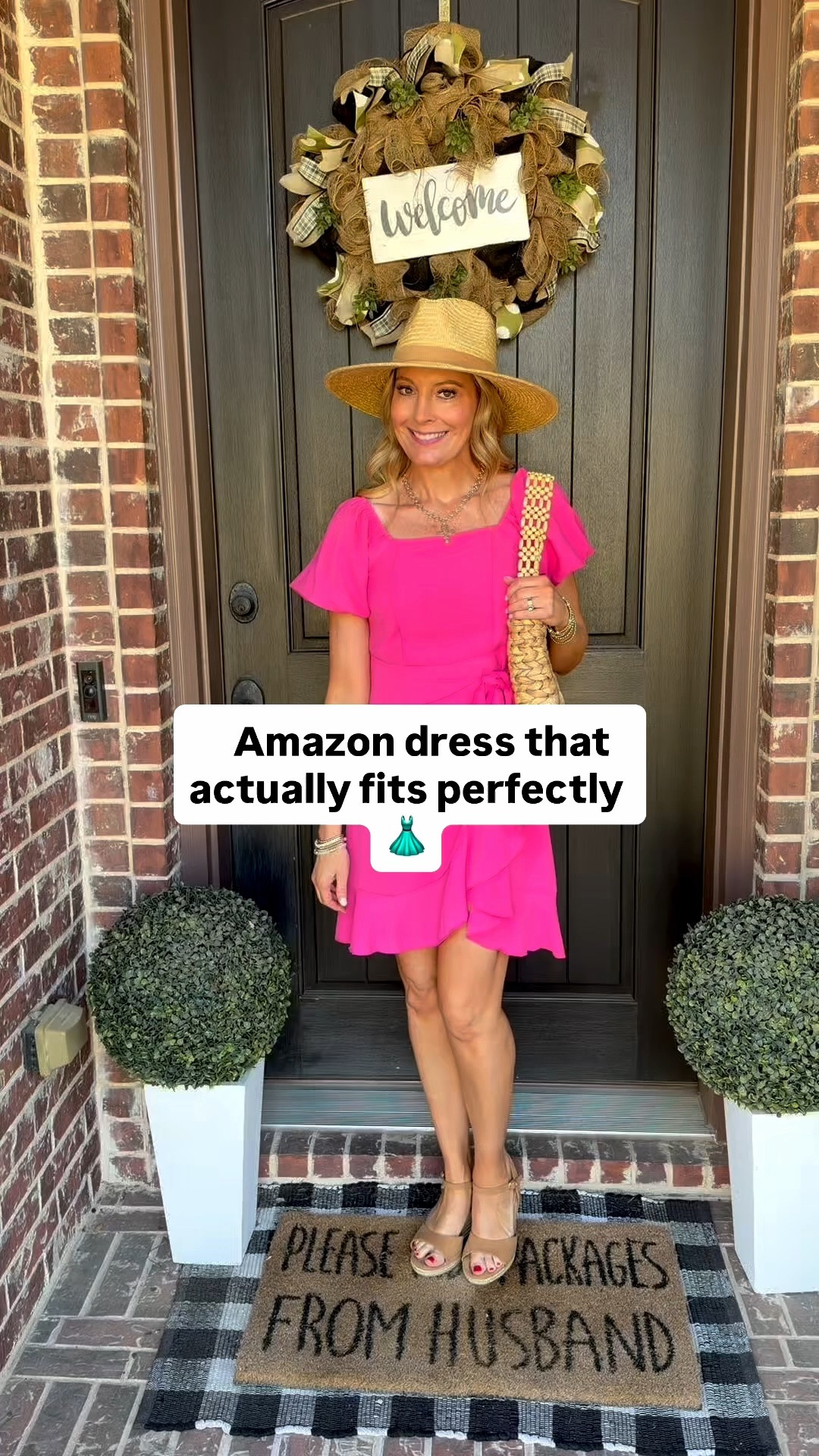 The cutest summer dress. It is so flattering and perfect for any summer event, vacation or date night. I’m wearing a small. 

Graduation dress | graduation guest | graduation outfits | dresses | Amazon | mini dress | wrap dress | date night outfits | date night dress | vacation outfits | vacation dresses | wedding guest dresses | travel outfits beach

#LTKootd #LTKmomlife #LTKSaleAlert
