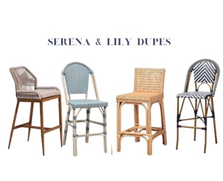 Serena and Lily barstool dupes! Much more affordable! 

#LTKSeasonal #LTKhome