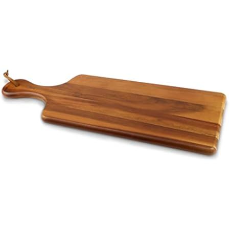 Avera Products | Handcrafted Wooden Cutting Board & Butcher Block Designed with Paddle Handle | Perf | Amazon (US)