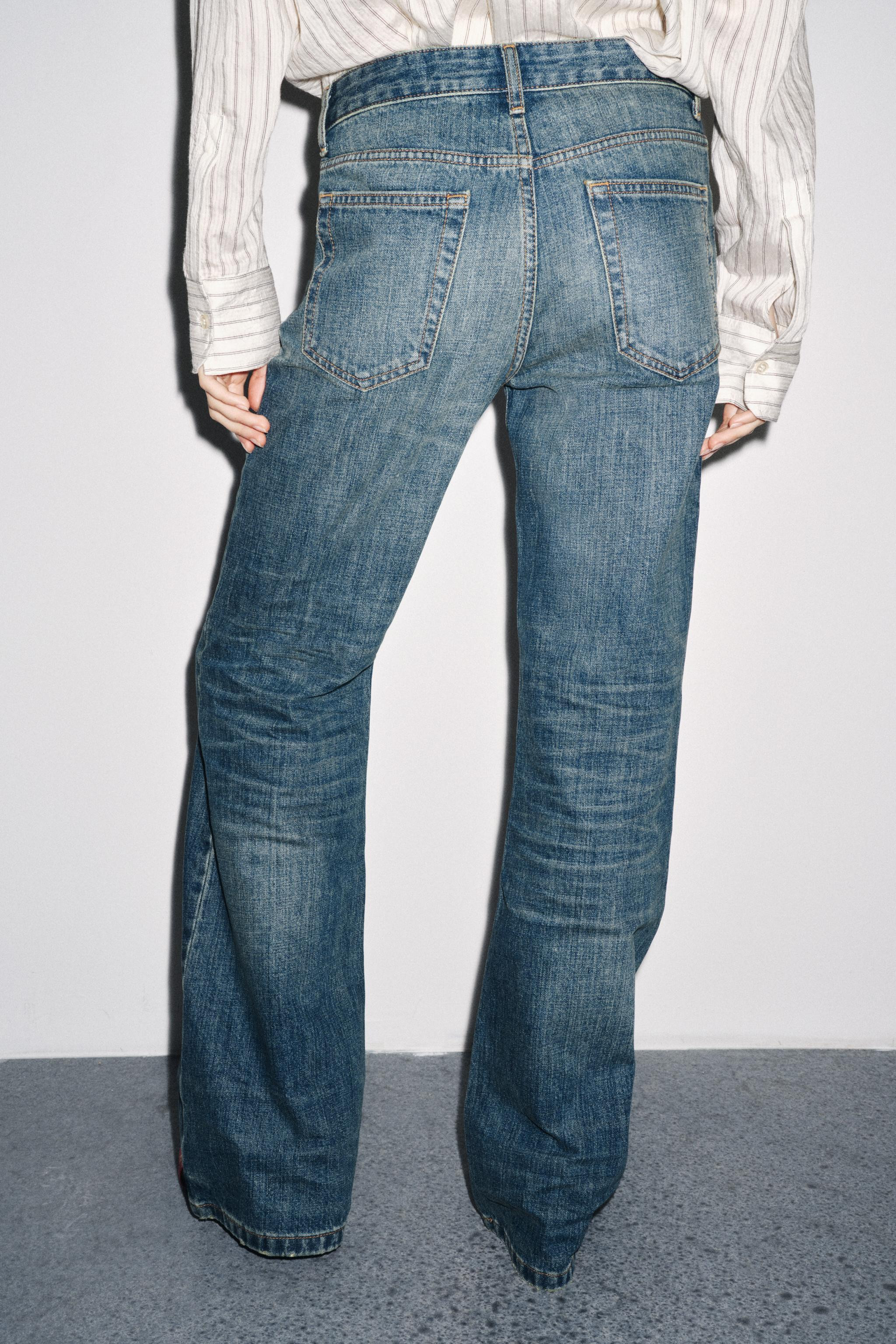 ZW COLLECTION LOW-RISE BOOTCUT JEANS | Zara UK