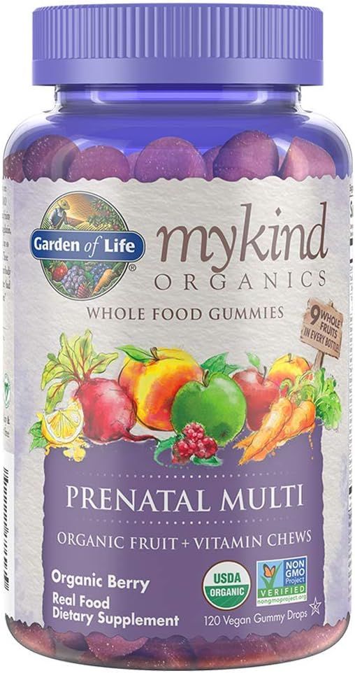 Organics Prenatal Gummy Vitamins - Berry - Organic, Non-GMO, Vegan, Kosher Complete Multi - Methy... | Amazon (US)