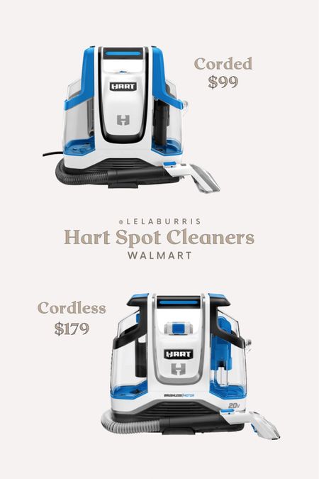 Hart Spot Cleaner from Walmart, cordless upholstery cleaner, Walmart cleaning products, pet spot cleaner

#LTKSeasonal #LTKsalealert #LTKhome