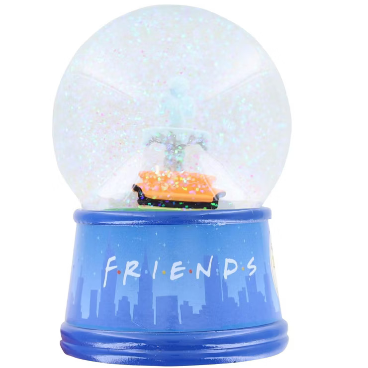 Silver Buffalo Friends Fountain 4 Inch Light-Up Snow Globe | Target