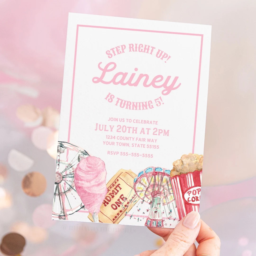 COUNTY FAIR EDITABLE Canva Invitation, County Fair Theme Party, Fair Theme Birthday, Canva Templa... | Etsy (US)