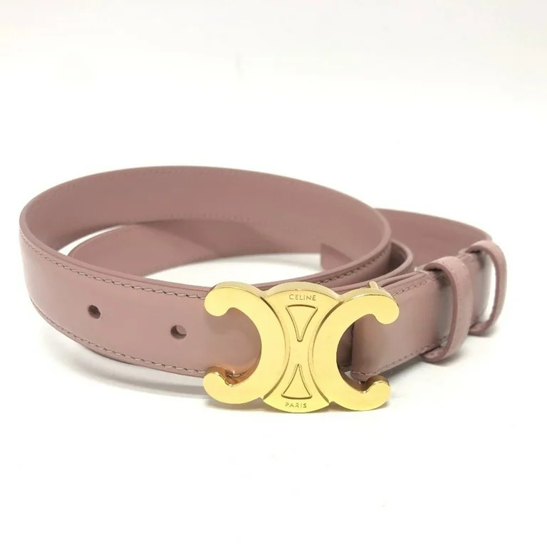 Pre-Owned CELINE Small Triomphe Belt Accessory Fashion Leather Men's Women's Pink... | Walmart (US)