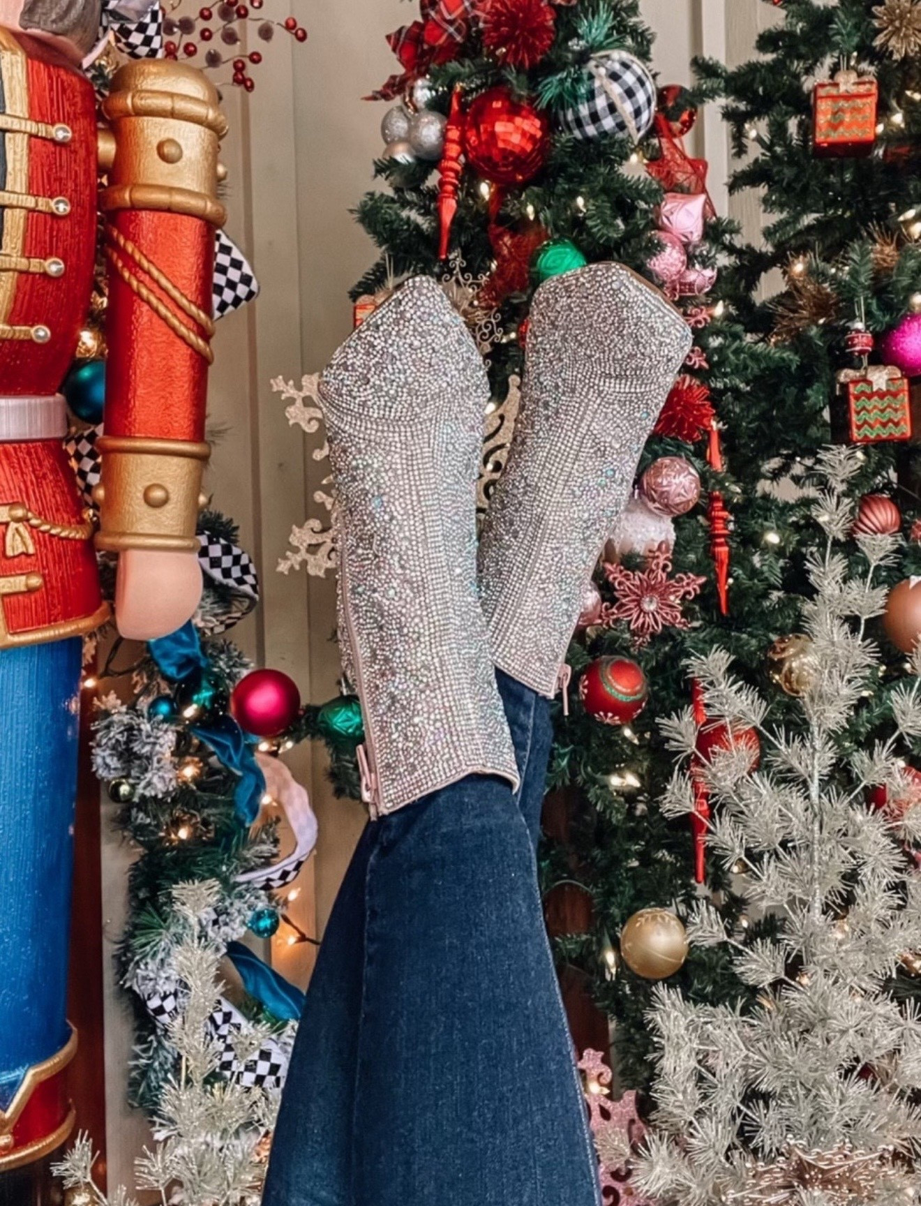 Holiday heels! Love these rhinestone booties! 

#LTKHoliday #LTKFindsUnder100 #LTKSaleAlert