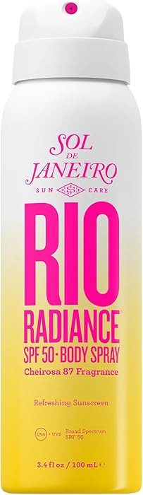 SOL DE JANEIRO Rio Radiance SPF 50 Body Spray Broad Spectrum | Spray Sunscreen for Body | Niacina... | Amazon (US)