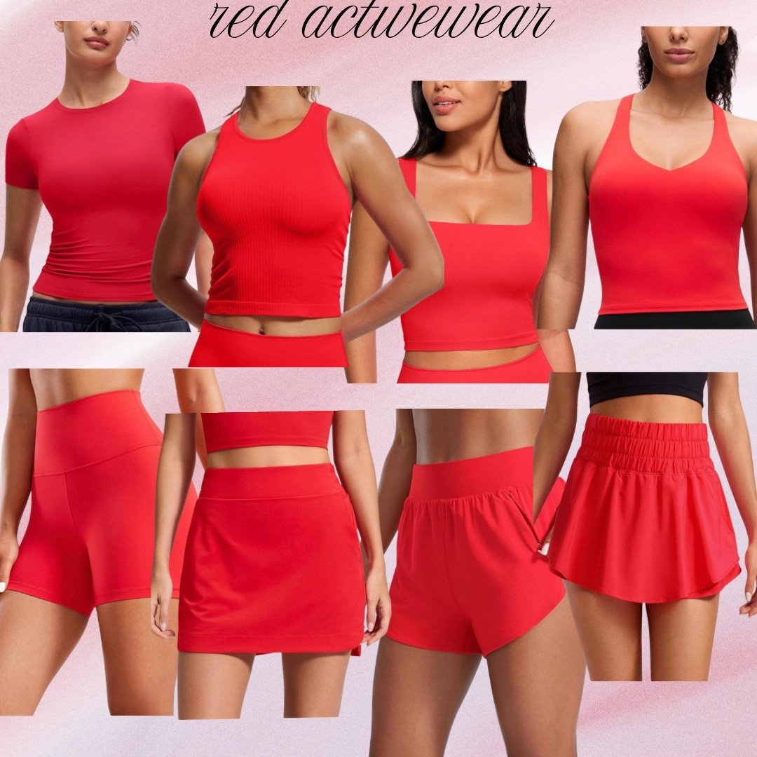 Red activewear! The color everyone can wear #red #hocspring #hocsummer #hocwinter #amazon #amazonfashion #activewear 

#LTKfitnessgoals #LTKOver40 #LTKmomlife