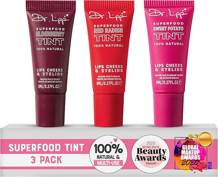 DR. LIPP Superfood Lip - 8ml – 4-in-1 Tinted Balm for Lips, Cheeks & Eyes – Ultra Moisturizin... | Amazon (US)