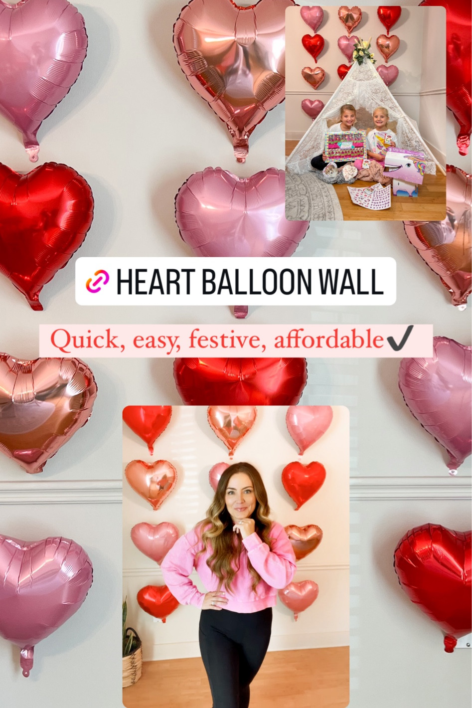 Heart balloon wall
Lace teepee

#LTKparties #LTKkids