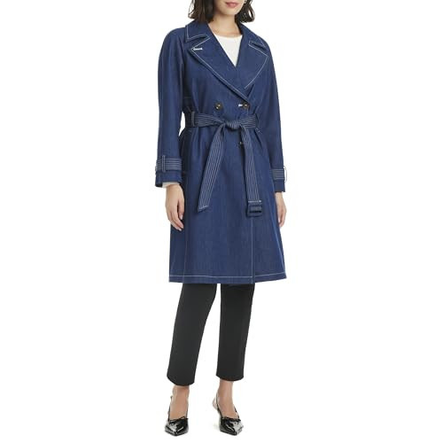 kate spade new york Women's Trench Coat, Dark Denim | Amazon (US)