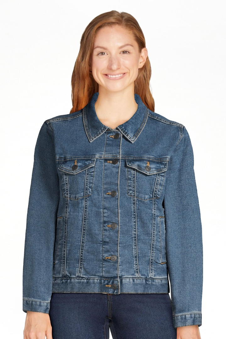Time and Tru Women's and Women's Plus Denim Jacket, Sizes XS-4X | Walmart (US)
