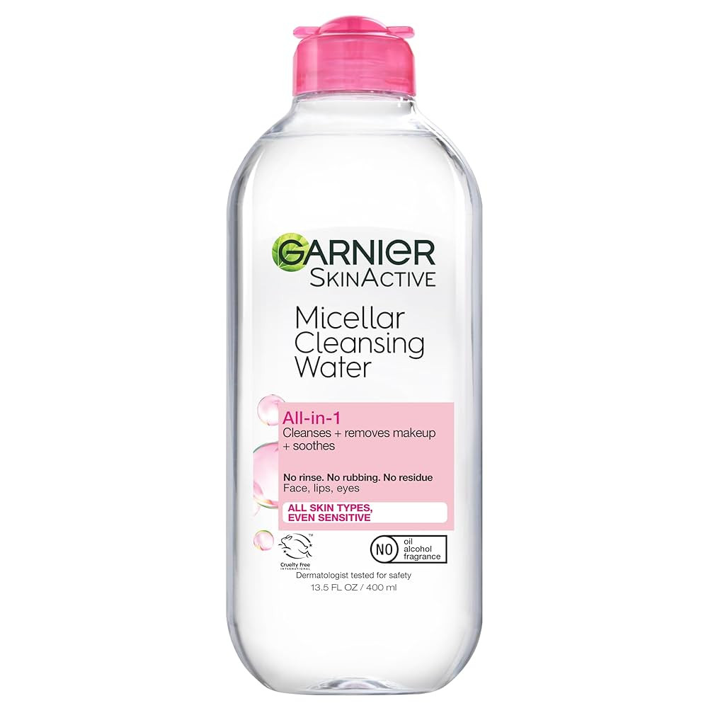 Garnier Micellar Water, Hydrating Facial Cleanser & Makeup Remover, Suitable for Sensitive Skin, ... | Amazon (US)